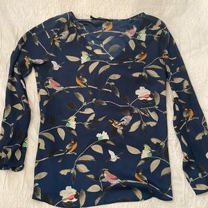 Blue Zara blouse